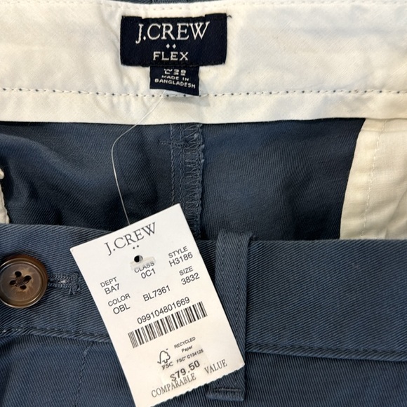Men’s Blue Slacks/Pants J Crew Straight Flex W 38 L 32 NWT - Picture 4 of 4